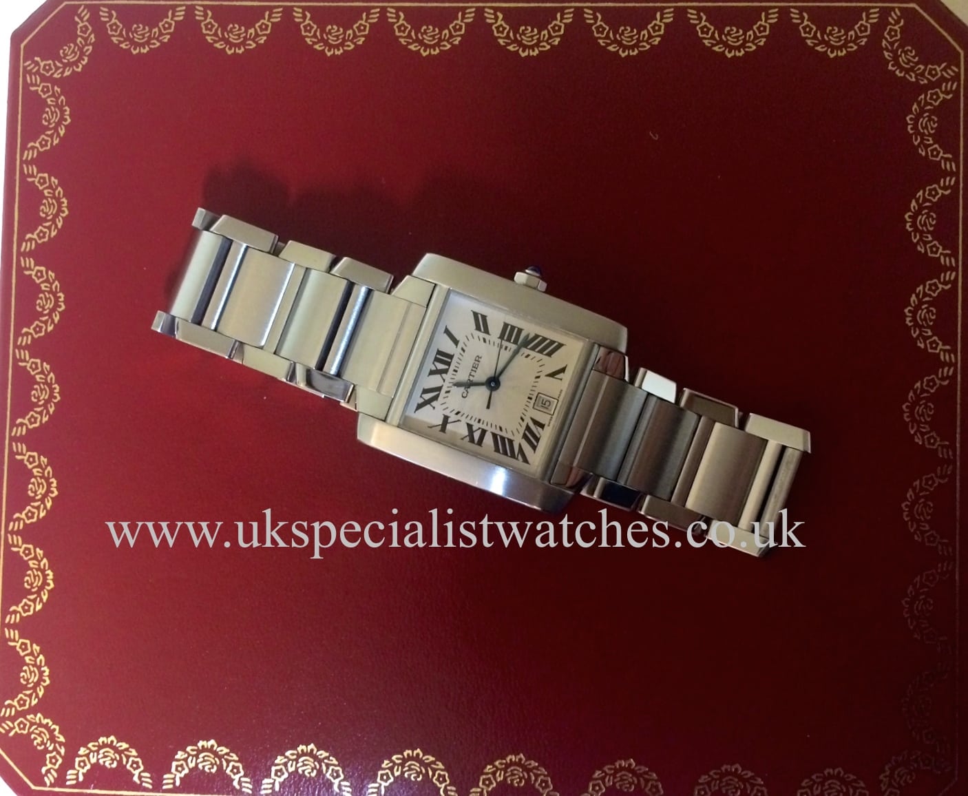 cartier tank francaise gents automatic watch