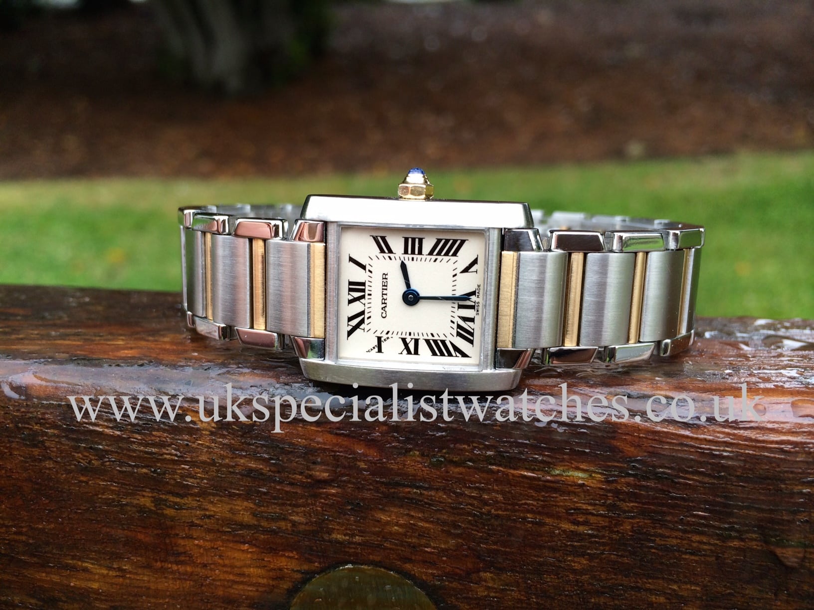 cartier tank francaise gold and steel